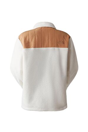 The North Face Kadın Cragmont Fleece Shacket Polar Krem
