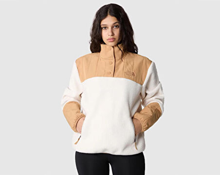 W Cragmont Fleece 1/4 Snap Kadın Outdoor Polar Sweatshirts NF0A84IBLDI1 Beyaz