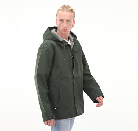 0008J7BZ01-R Vans Sanderson Mte 2 Jacket Erkek Yağmurluk-R&amp;uuml;zgarlık Yeşil