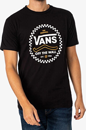 Vans Round Off Erkek Siyah T-Shirt VN000FJSBLK1