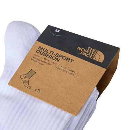 Multi Sport Cush Crew Sock 3P Unisex Çorap