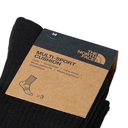 Multi Sport Cush Crew Sock 3P Unisex Çorap