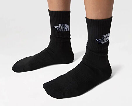 Multi Sport Cush Crew Sock 3P Çorap (3 Adet) NF0A882HJK31 Siyah