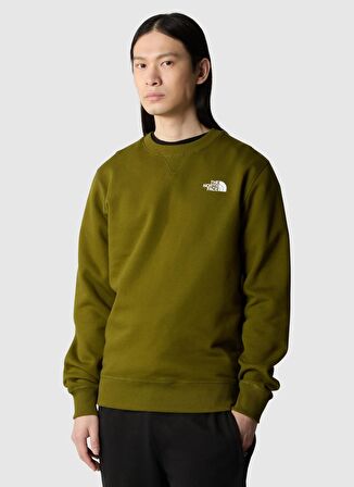 The North Face Yeşil Erkek Bisiklet Yaka Sweatshirt NF0A7X1IPIB1_M SIMPLE DOME CREW