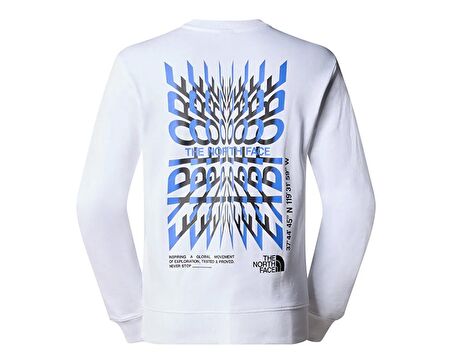 M SS24 Coordinates Crew Erkek Günlük Sweatshirt NF0A87EBFN41 Beyaz