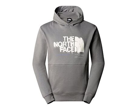 The North Face M Graphic Hoodie 3 Erkek Günlük Sweatshirt NF0A87ET0UZ1 Gri