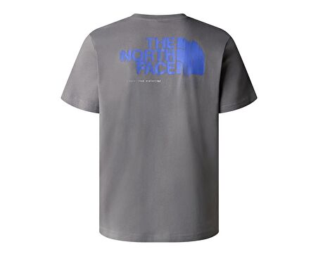 The North Face M Graphic S/S Tee 3 Erkek Günlük Tişört NF0A87EW0UZ1 Gri