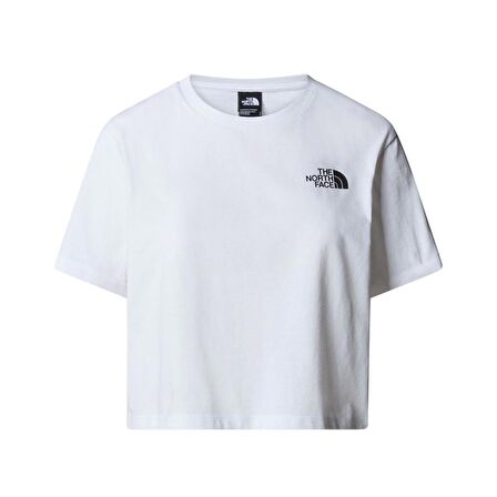W SIMPLE DOME CROPPED SLIM TEE Bayan T-Shirt NF0A87U4FN41