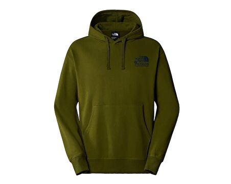 M Nature Hoodie Erkek Günlük Sweatshirt NF0A87DVPIB1 Yeşil
