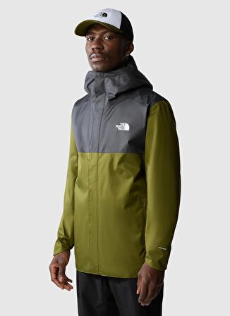 The North Face Yeşil Erkek Kapüşon Yaka Yağmurluk NF0A3YFMWOG1_M QUEST ZIP-IN JACKET