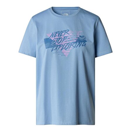 W FOUNDATION TRACES GRAPHIC TEE Bayan T-Shirt NF0A882UQEO1