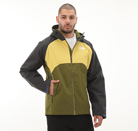 F00CMH9W1I1-R The North Face M Stratos Jacket - Eu Erkek Yağmurluk-R&amp;uuml;zgarlık Antrasit