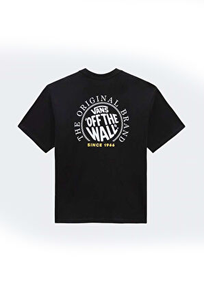 Erkek VANS Baskılı Cırcle Loose Fit T-Shirt - Siyah  | S