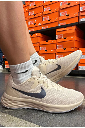 Nike Revolution 6 Next Running Erkek Bej Koşu & Antreman Ayakkabısı