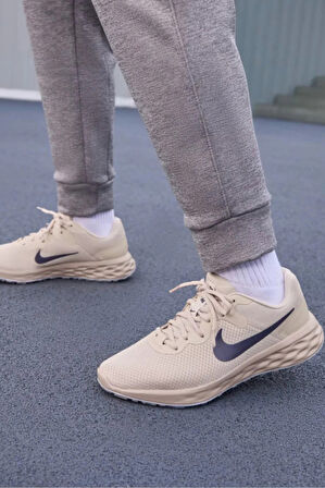 Nike Revolution 6 Next Running Erkek Bej Koşu & Antreman Ayakkabısı