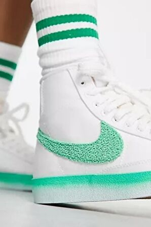 Nike Blazer Mid 77 Kadın Yazlık Kanvas Beyaz Sneaker Ayakkabı