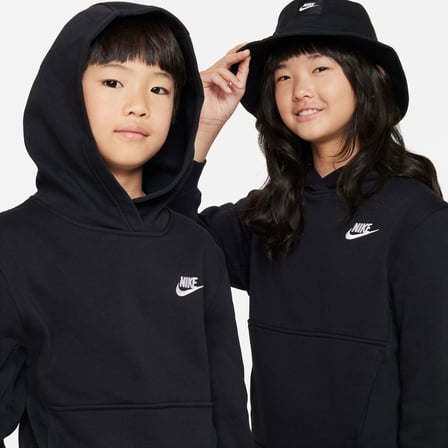 Nike Sportswear Club Çocuk Siyah Günlük Stil Sweatshirt FD3000-010