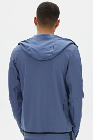 Nike Tech Fleece Full Zip Lightweight Erkek Mavi Sweatshirt