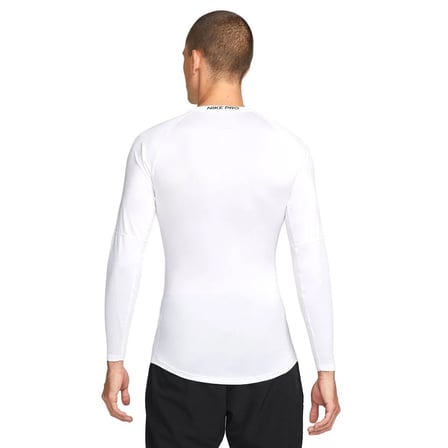 nike pro dri-fit sıkı kesimli uzun kollu erkek tişört - beyaz fb7919-100
