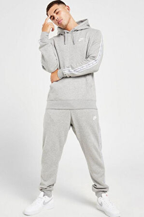 Nike Clup Fleece Gx Trk Suit Erkek Pamuklu Gri Eşofman Takımı 