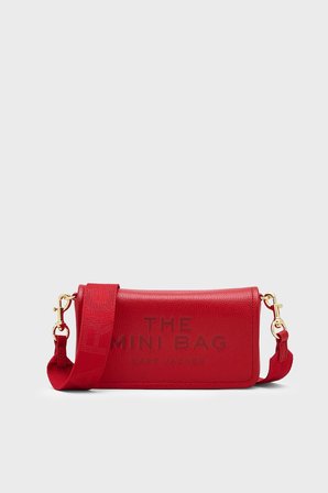 Marc Jacobs The Mini Hakiki Deri Logolu Çıkarılabilir Askılı Kadın Çanta ÇANTA 2S4SMN080S02 617 KIRMIZI