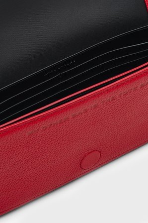 Marc Jacobs The Mini Hakiki Deri Logolu Çıkarılabilir Askılı Kadın Çanta ÇANTA 2S4SMN080S02 617 KIRMIZI