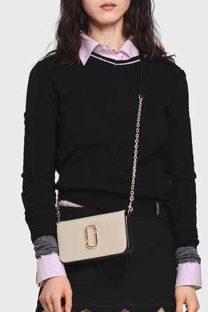 Marc Jacobs The Snapshot Ayarlanabilir Omuz Askılı Hakiki Deri Kadın Çanta ÇANTA 2P6SMN016S01 147 BEJ