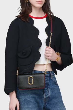 Marc Jacobs The Snapshot Ayarlanabilir Omuz Askılı Hakiki Deri Kadın Çanta ÇANTA 2P6SMN016S01 002 SİYAH