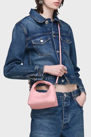 Marc Jacobs Logolu Çıkarılabilir Askılı Deri Çanta Kadın ÇANTA 2F5SMN019S01 669 PEMBE