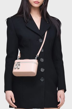 Marc Jacobs Logolu Çıkarılabilir Askılı Cross Body Kadın Çanta ÇANTA 2P6SMN009S01 693 PUDRA