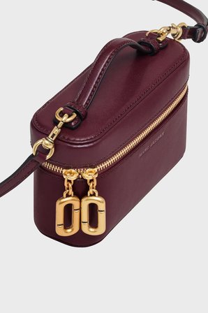 Marc Jacobs Logolu Çıkarılabilir Askılı Cross Body Kadın Çanta ÇANTA 2P6SMN009S01 935 BORDO