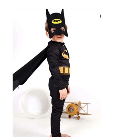 Batman Erkek Çocuk Kostümü - Pelerin ve Maskesi ile...