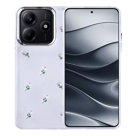 Gpack Xiaomi Redmi Note 14 uyumlu Kılıf Kenarlar Airbagli Simli Şeffaf Kutup Kapak
