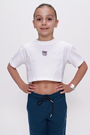 TSHİRT BİSİKLET YAKA CROP