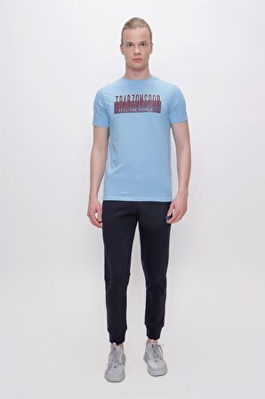 TSHİRT BİSİKLET YAKA SİLİKON BASKILI