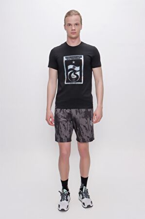 TSHİRT BİSİKLET YAKA ÇERÇEVE BASKILI