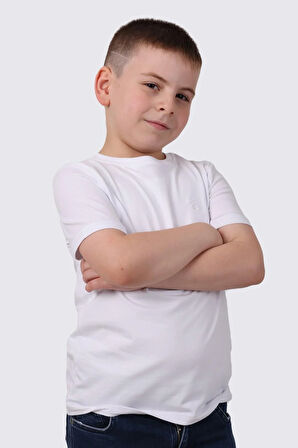 Tshirt Bisiklet Yaka Basic Genç