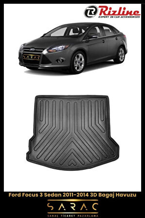 Rizline Ford Focus 3 Sedan 2011 Model(Yeni Kasa) 3D Bagaj Havuzu