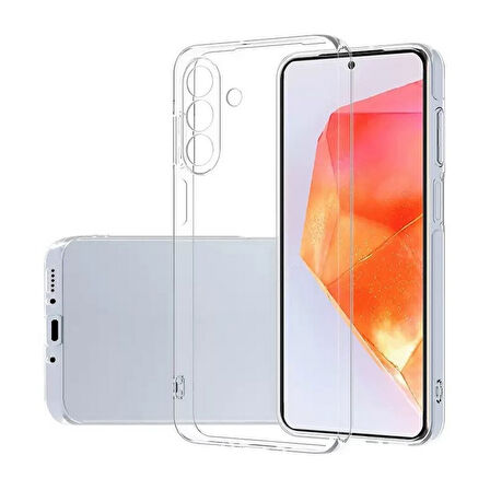 Gpack Samsung Galaxy A17 uyumlu Kılıf Süper Silikon Kamera Korumalı Şeffaf