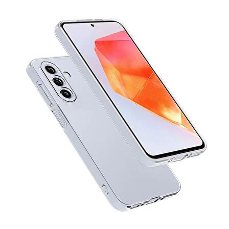 Gpack Samsung Galaxy A17 uyumlu Kılıf Süper Silikon Kamera Korumalı Şeffaf