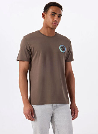 Billabong TROPICAL PETS PREMIUM SS 24A351506 Kahve Bisiklet Yaka Regular Fit Düz Erkek T-Shirt