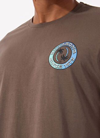 Billabong TROPICAL PETS PREMIUM SS 24A351506 Kahve Bisiklet Yaka Regular Fit Düz Erkek T-Shirt