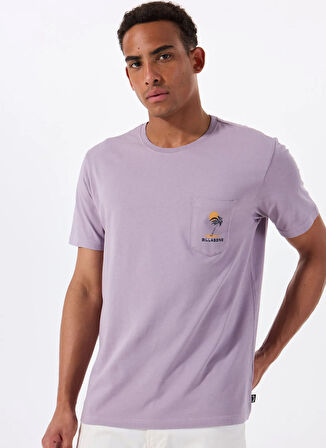 Billabong TROPPO PREMIUM SS 24A351512 Mor Bisiklet Yaka Regular Fit Düz Erkek T-Shirt