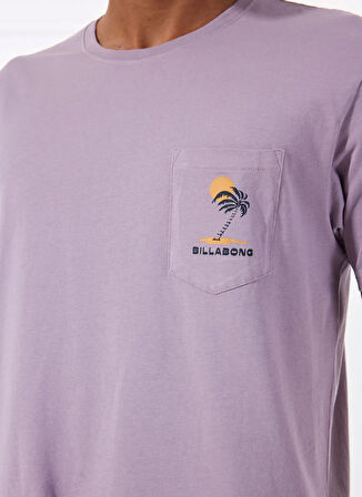 Billabong TROPPO PREMIUM SS 24A351512 Mor Bisiklet Yaka Regular Fit Düz Erkek T-Shirt