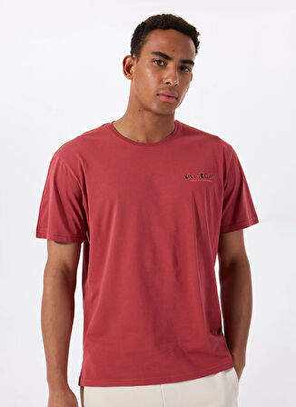 Billabong TWIN PEAKS REGULAR SS 24A351528 Kiremit Bisiklet Yaka Regular Fit Düz Erkek T-Shirt