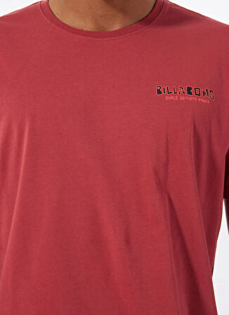 Billabong TWIN PEAKS REGULAR SS 24A351528 Kiremit Bisiklet Yaka Regular Fit Düz Erkek T-Shirt