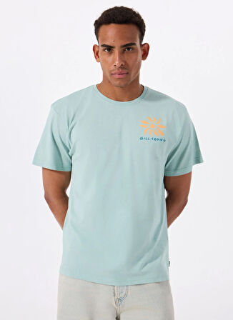 Billabong SUNSHINE REGULAR SS 24A351536 Yeşil Bisiklet Yaka Regular Fit Düz Erkek T-Shirt