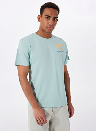 Billabong SUNSHINE REGULAR SS 24A351536 Yeşil Bisiklet Yaka Regular Fit Düz Erkek T-Shirt