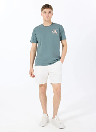 Billabong TOGETHER PREMIUM SS 24A351537 Haki Bisiklet Yaka Regular Fit Düz Erkek T-Shirt