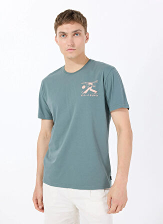 Billabong TOGETHER PREMIUM SS 24A351537 Haki Bisiklet Yaka Regular Fit Düz Erkek T-Shirt